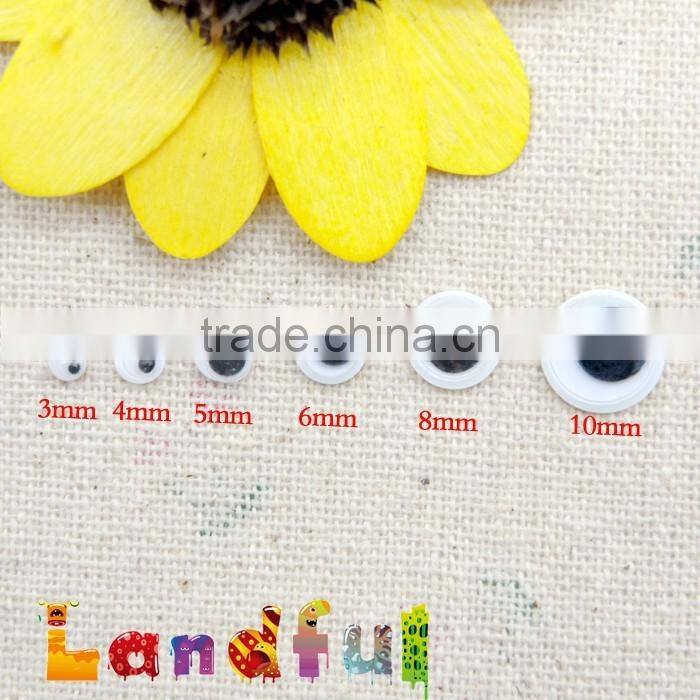 12mm DIY handicraft Toy Wiggle Moving Eyes Round Plastic Googly Eyes
