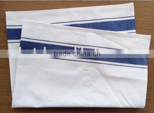 100% cotton red stripe or blue stripe glass cloth