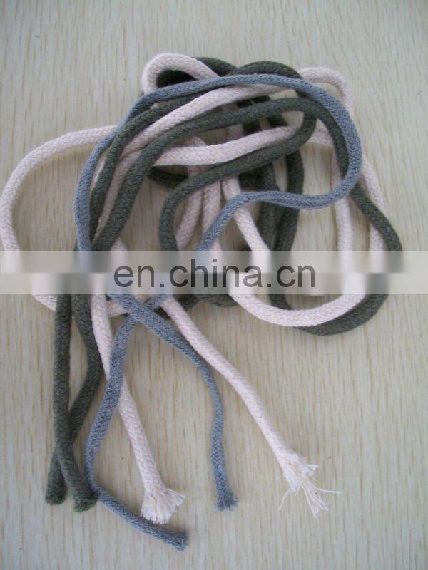 black cotton braided rope