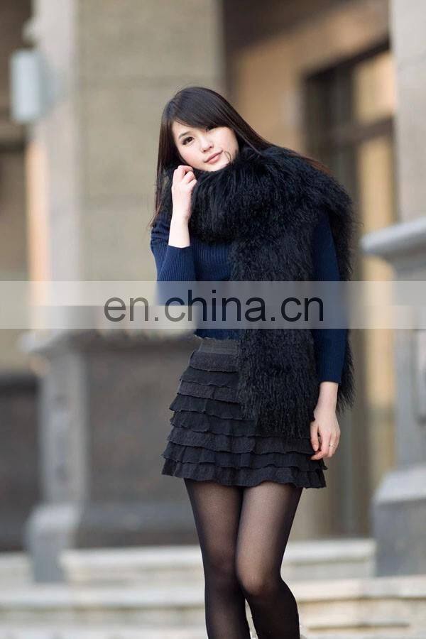 Tibet Mongolian Lamb Fur Scarf for women wear