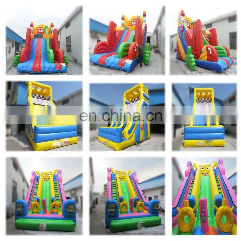 Hot sale giant inflatable water slide /outdoor wet & dry slide / exciting slide for amusement park