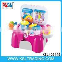 Dresser pretend play toys storage chair set for good sale