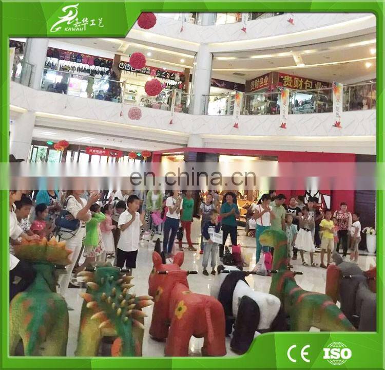 KAWAH Wholesale Amusment Park Kids Ride on Electric Cars Toy for Wholesale Children Dinosaur Ride