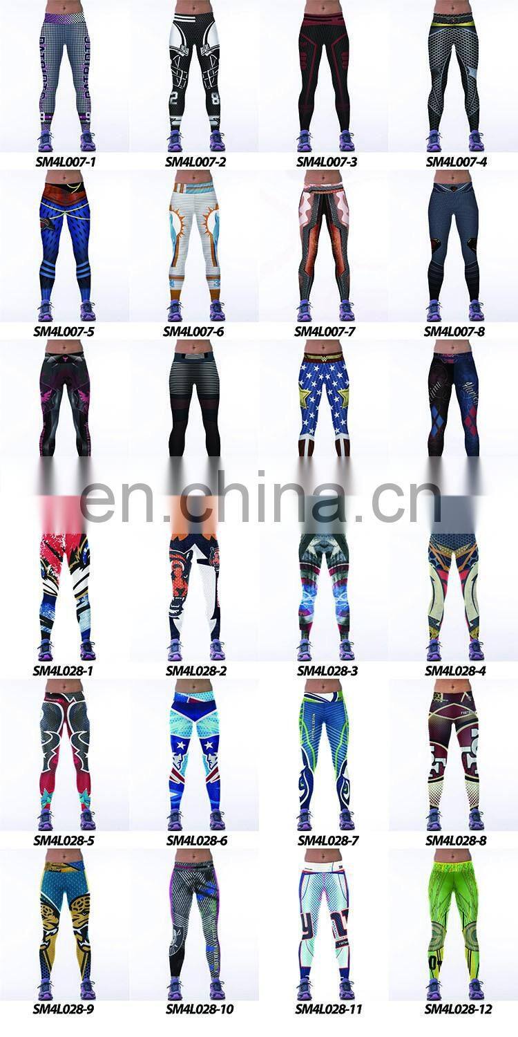 Fashion USA America Flag Women Digital Print Leggings