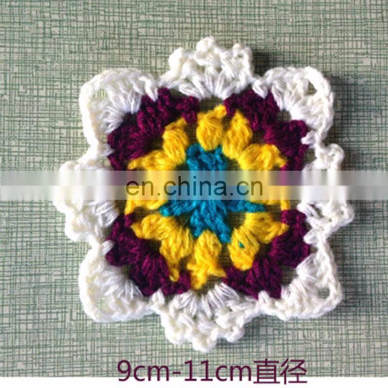 Handmade crochet Pure manual processing wool woven mat cup mat