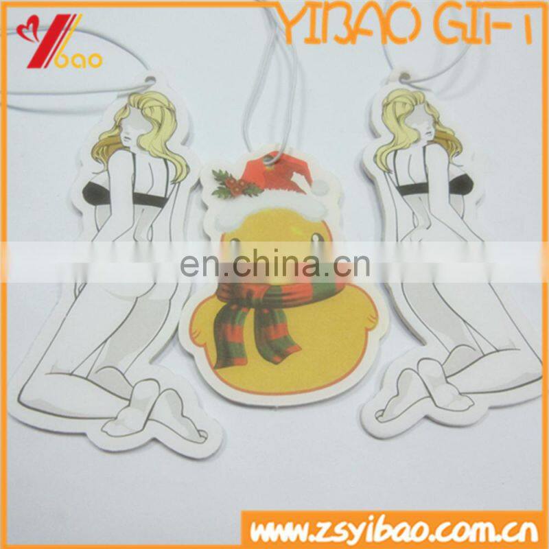 2016promotional heart shape hanger paper home air freshener car perfume/paper car air freshener