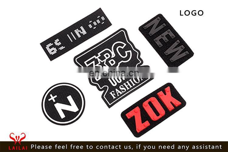 Custom plastic clothing label bag logo for handbag