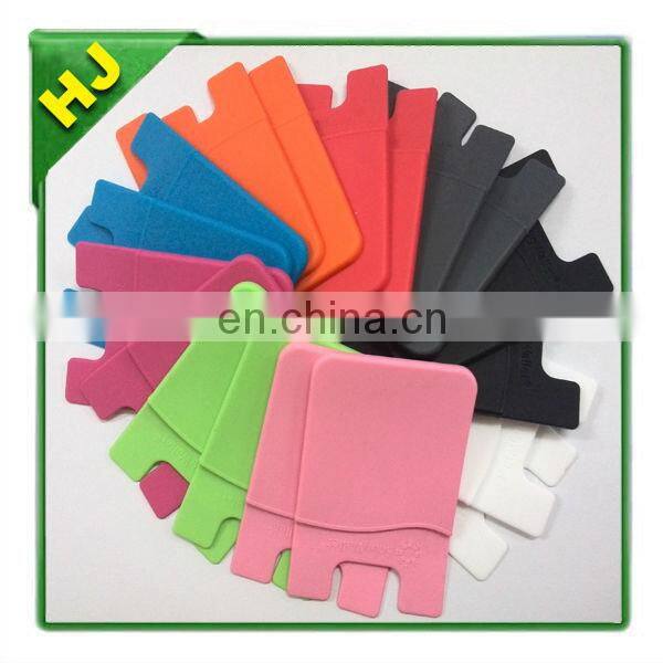 Silicone cell phone wallets