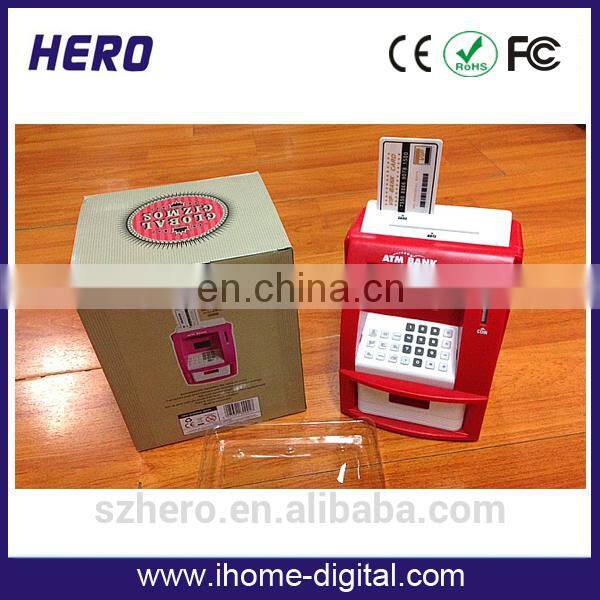 2018 products atm bank money saving bankes toy/plastic cash box