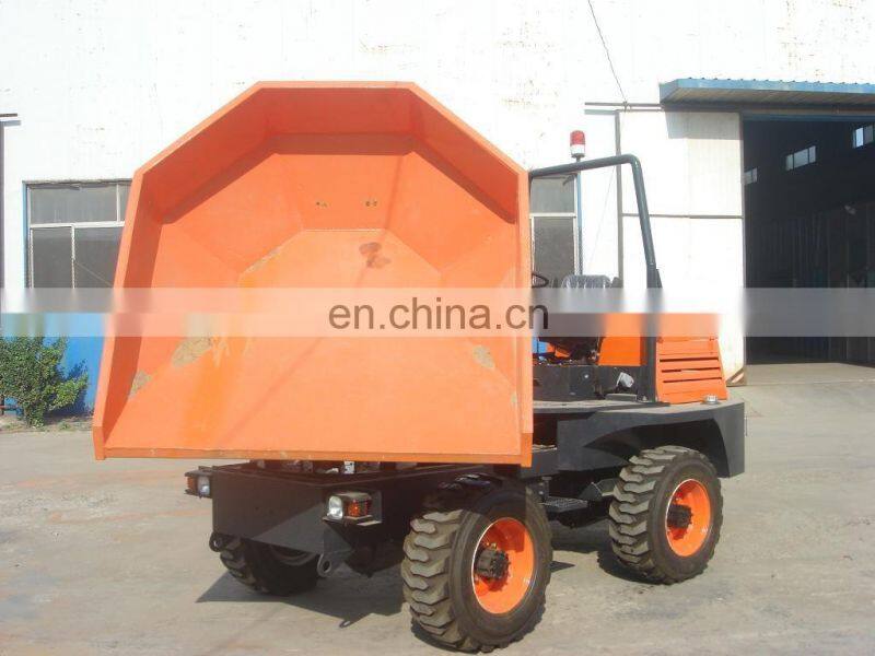 3ton 4WD 180 degree rotary mini tracked site dumper