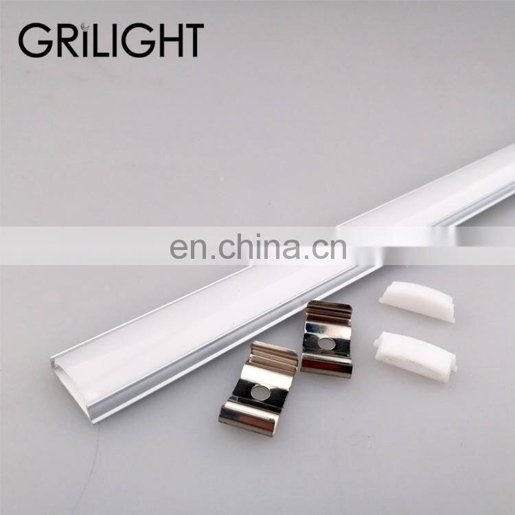 Grilight 6063 extrusion led strip light curved aluminum profile