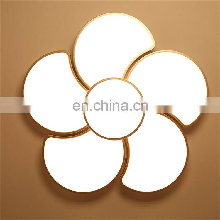 Living room lights simple modern atmosphere led ceiling lamp creative circular bedroom lamp Nordic personality flower type