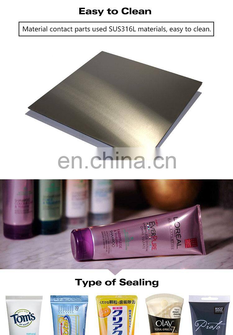 1 2 4 6 8 heads fully automatic liquid ointment tube filling machine oil filling machine