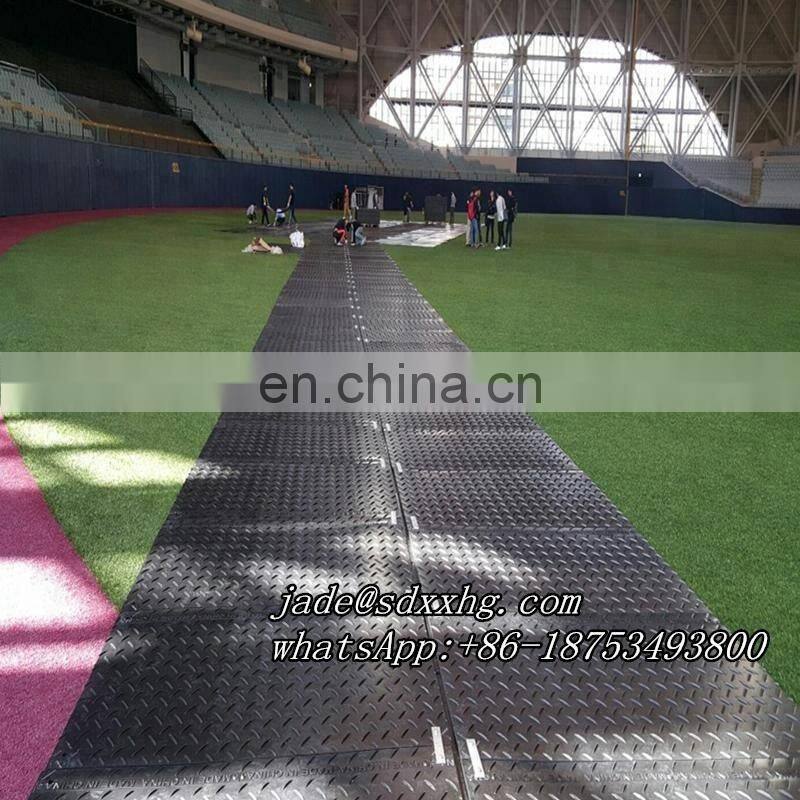 Ground HDPE Stabilisation Mats for Crane operation plastic panels for road ground protection mats