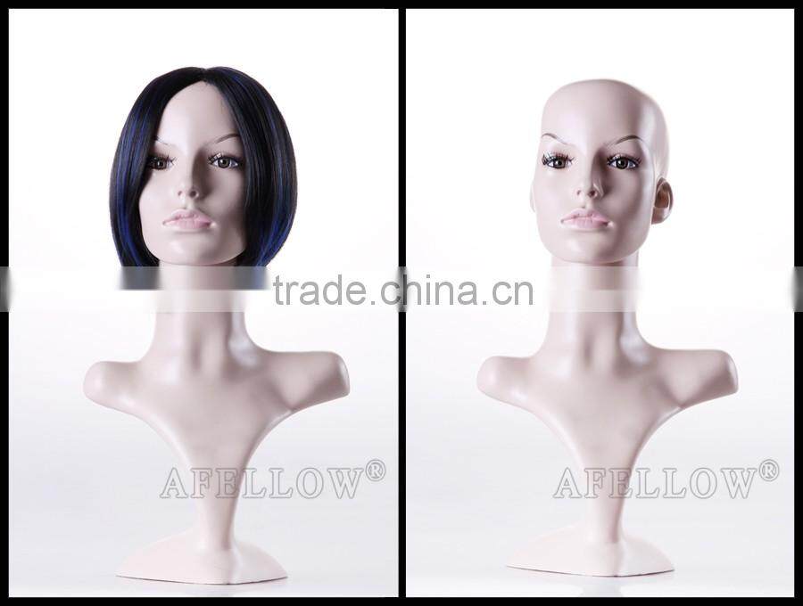 Men Head mannequin Dispaly Jewelry/ hat /scarf/wig Plastic Male Realistic head manikin,Cheaper Head MannequinH1021