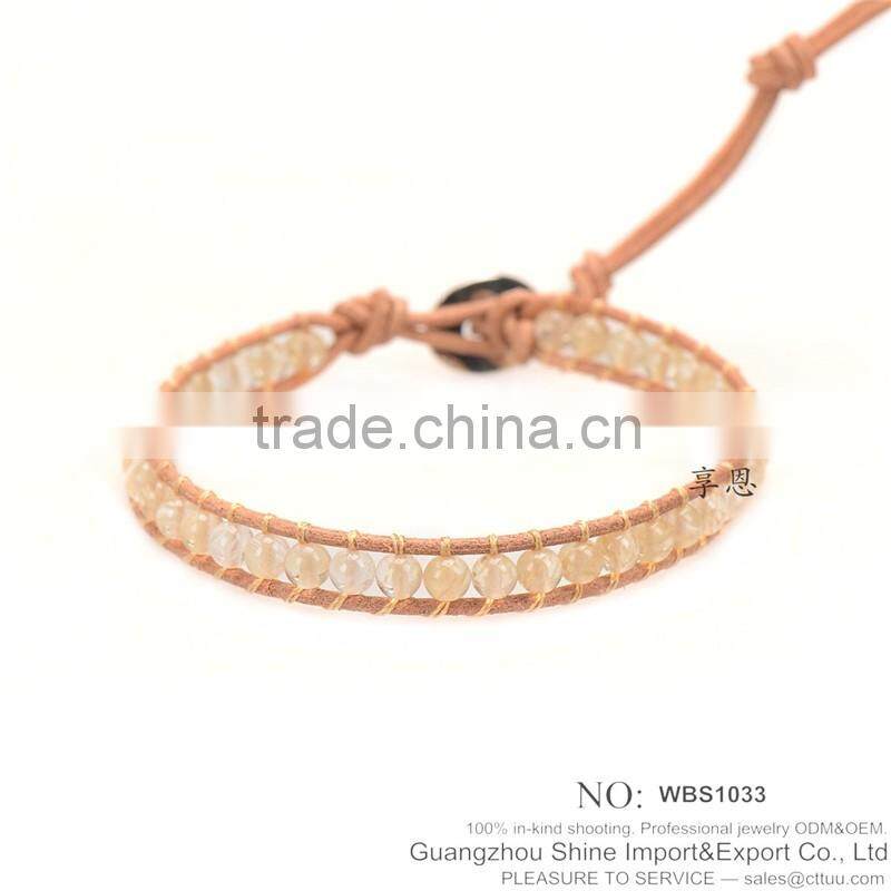 High qulity leather copper bracelet copper bracelet XE09-0067