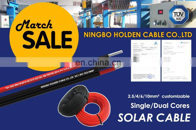 tuv dc pv cable-10mm2*1core 2core 1(tuv solar cable)