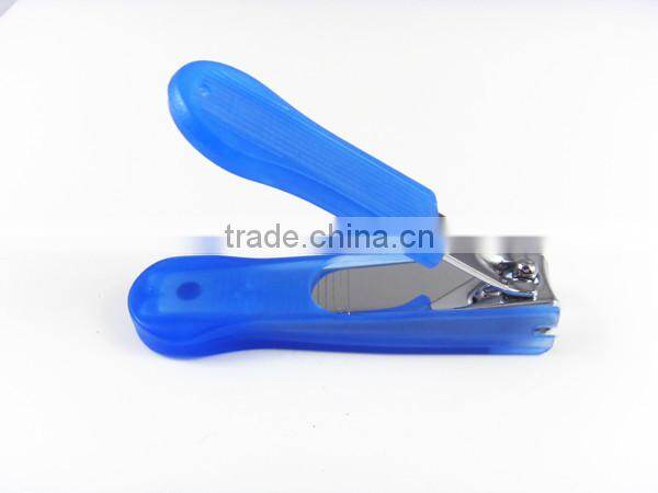 2014 new arrival stainless steel baby nail clipper plastic cover nail clipper
