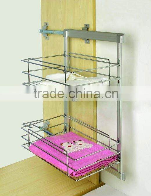 Side-fix wall basket shelf