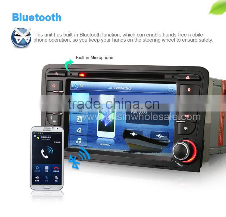 Erisin ES7047A 7" Auto Radio 2 Din Car Media Player for A3 S3 RS3 RNSE-PU