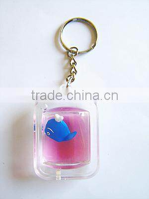 oil and liquid filled liquid timer keychains, mini keyring