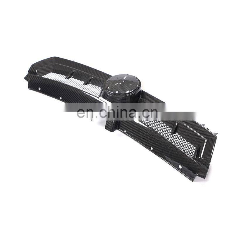 Modify Luxury Dry Carbon Fiber MK7 GTI Car Front Grill Grilles for Volkswagen GolfVII GTI/R R Line 4-Door 2014-2017