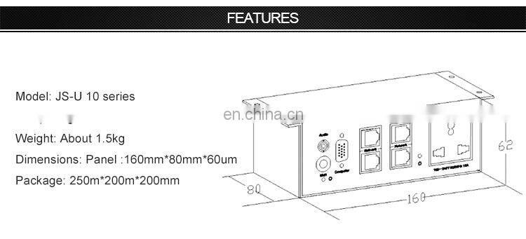 RJ45 Under Table Multimedia Interconnect Connection Box