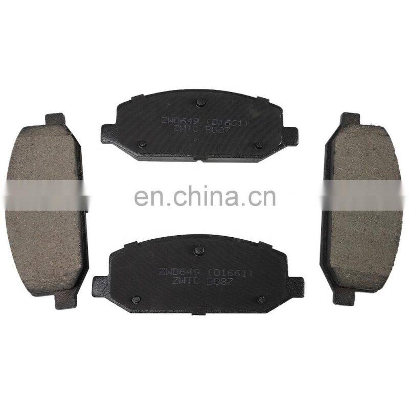 D1661 Wholesale brake system oem auto brake pads for Chevrolet Sail