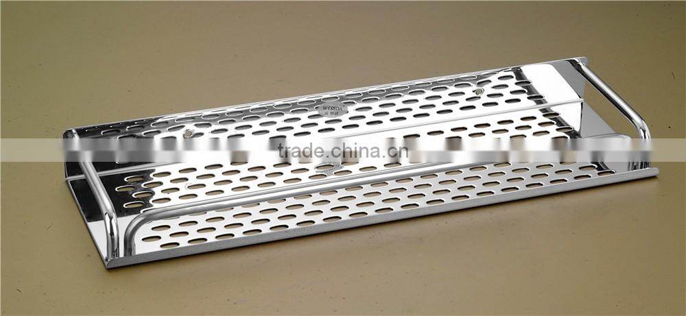 Stainless steel bathroom/kitchen storage corner shelf 822