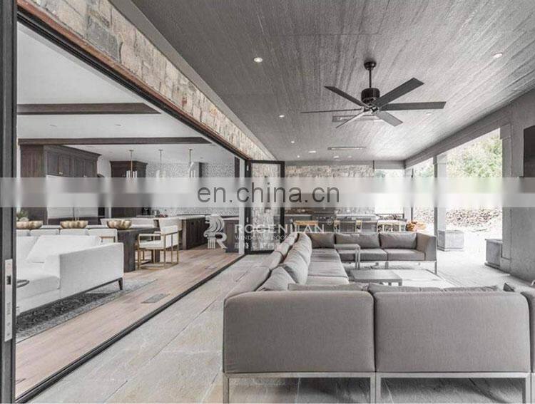 3 panel shower door 75 series folding door bi-fold aluminum alloy material sliding windows