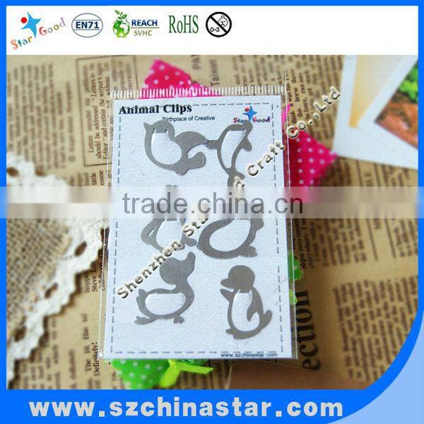 Stainless steel desk card holder etched memo clip