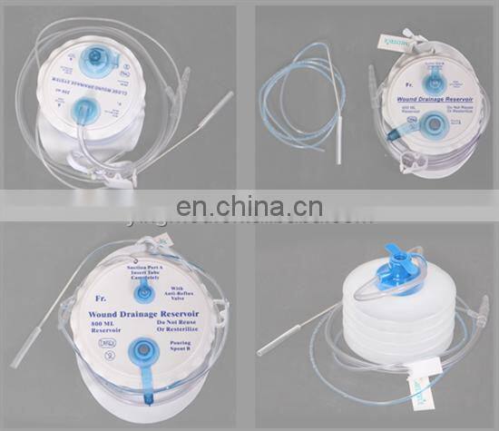 Disposable wound drainage system with CE&ISO