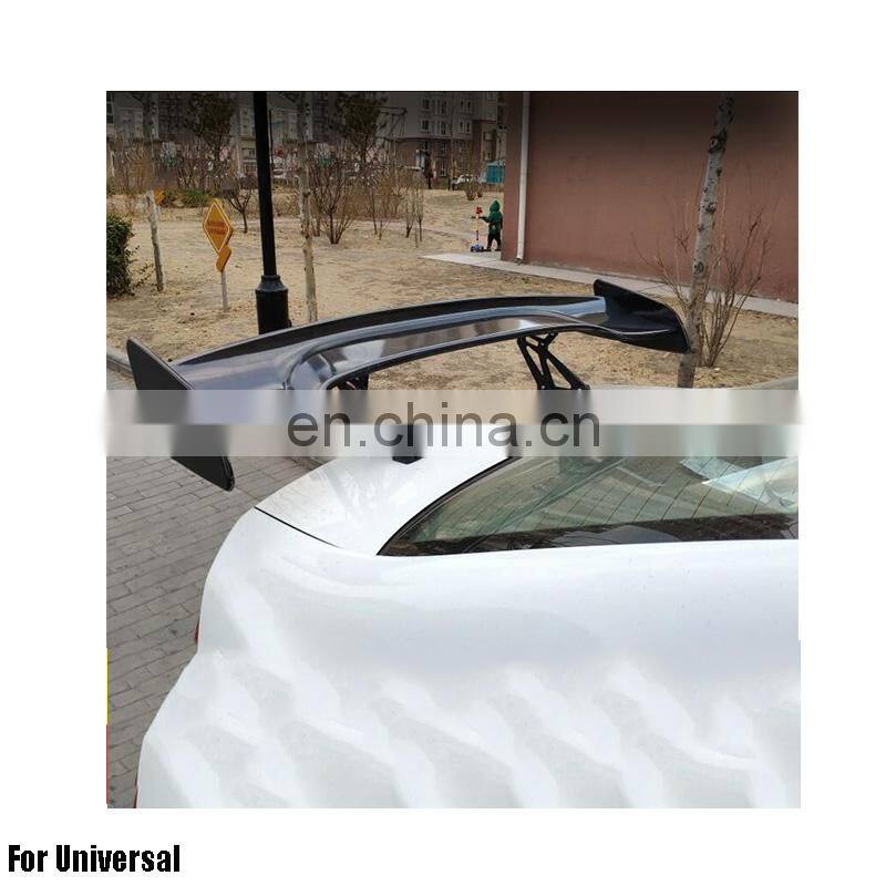 ABS Primer Painted Back Rear Spoiler Lip Wing For universal car Rear Spoiler with light