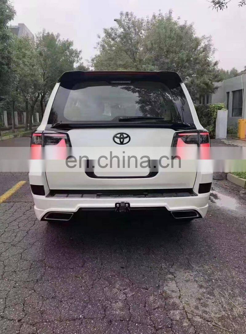 Runde PP Material For Toyota Land Cruiser Old Upgrade New Black Style Body Kit Front Rear Bumper Side Skirt Grille Headlight