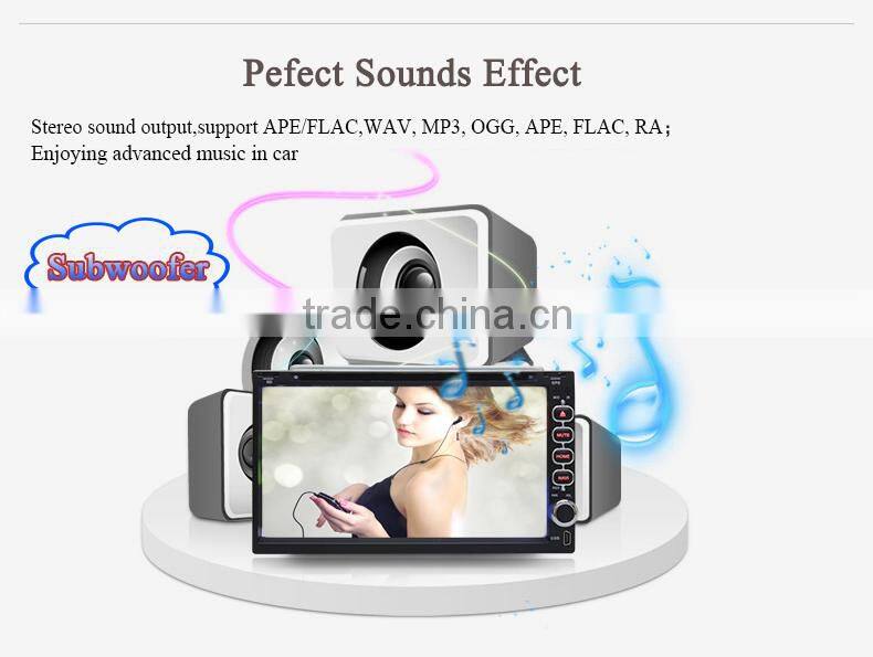 6.95"Digital Touch Screen Car Double Din GPS WINCE6.0Bluetooth Car kit Steering Wheel Control Car Radio DVD GPS USB/SD,AUX,1080P
