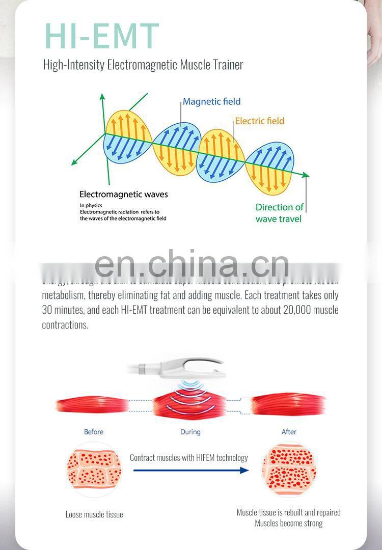 2022 new hot ems body slim machine muscle stimulation Electromagnetic slimming machine for gym
