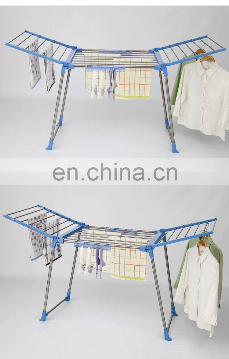 Simple design push-pull metal multifunctional towel drying clothes rack