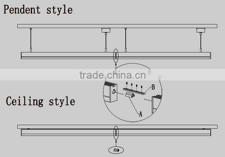 Factory price T5 LED linear light 25W