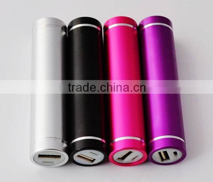 2600mAh universal portable power bank with led flash