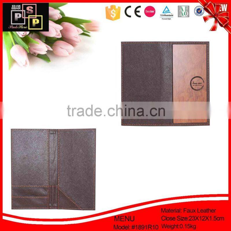 best selling hotel waterproof sketch book menu holder