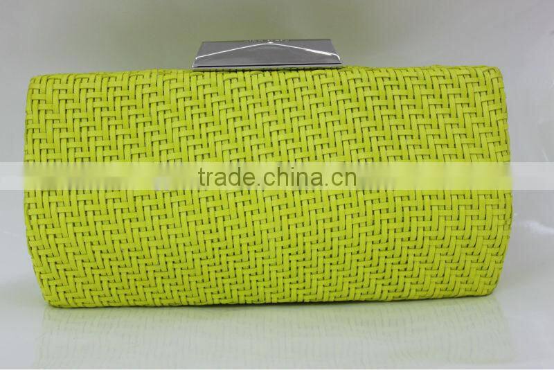 2014 New arrival handmade knit evening bag clutch bag