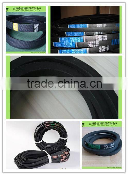 Wrapped industrial rubber v-belts with dion fibre