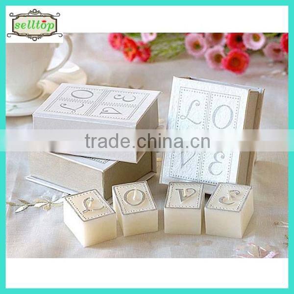 Hot sell apple shape candle 2014 wedding giveaway gifts