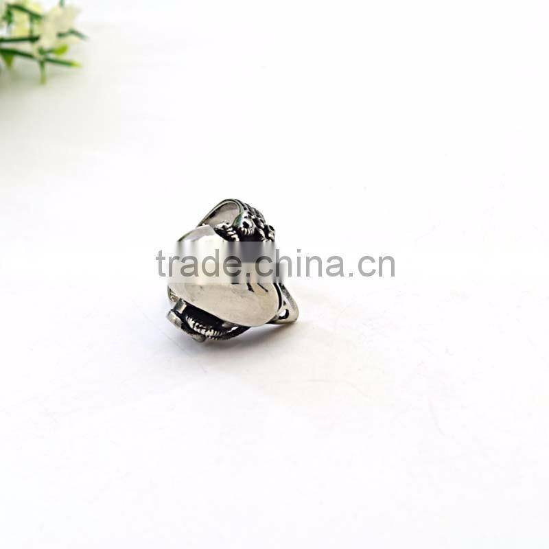Shinny stainless steel wholesale skull rings men ring model custom logo