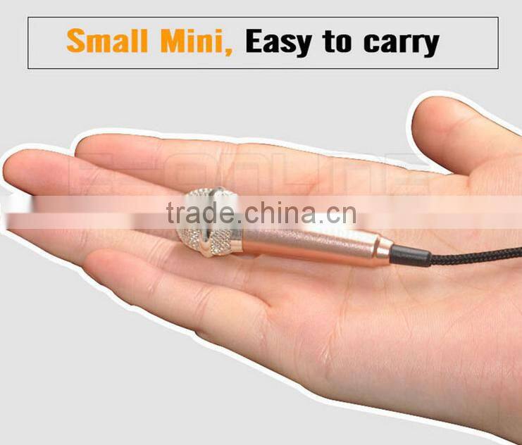 Hot new products 2016 usb mini microphone professional handheld microphone for mobile phone karaoke