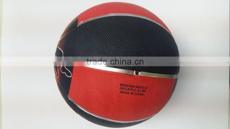 custom printed rubber basketball size 7 for promotion