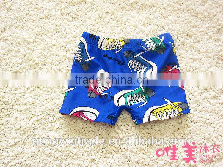2015 Children Swimming Trunks Baby Boy Cartoon Boxer Trunks