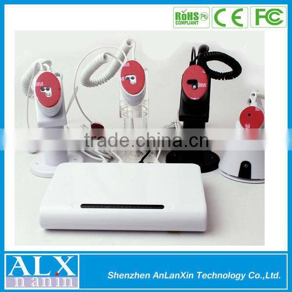 Multi-channel anti-theft display stand/holder for cellphone