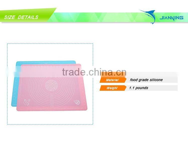 Silicone Pastry Mat with Measurements,Pastry Rolling Mat,Reusable Non-stick Silicone Baking Mat