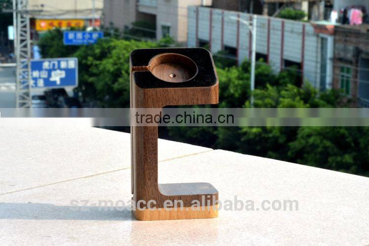 Strong and light Natural wood watch stand watch display stand for apple watch